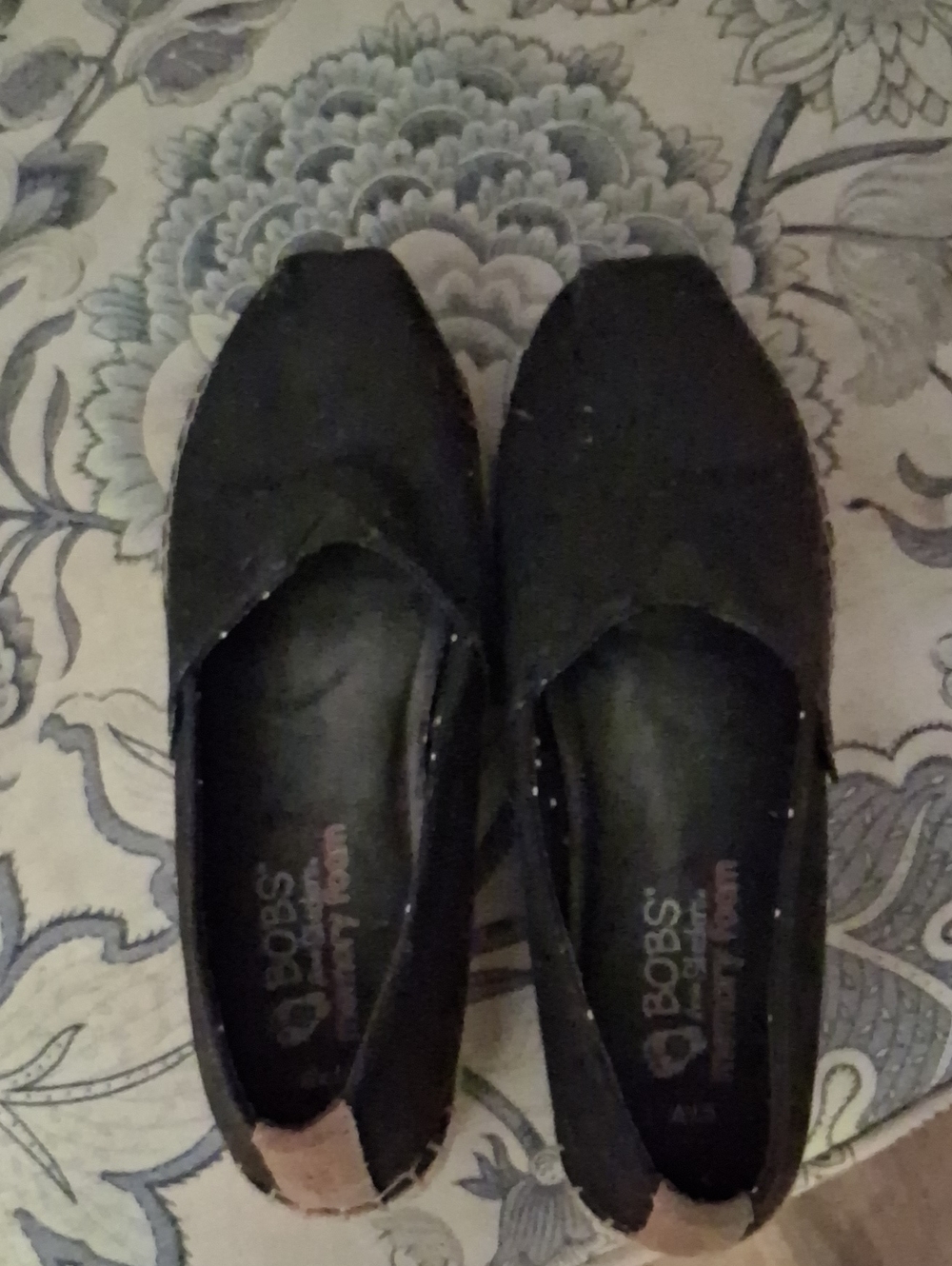 Women's Black Slip-On Espadrille Bobs